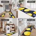 thumbnail image 5 of Yellow Lemon Blueberries DarkBlue Pattern Kitchen Rugs Sets Of 3,Kitchen Runner Rugs Non Skid Washable,Decorative Kitchen Floor Mats for Kitchen,Sink,Laundry,17"x30"+ 17"x47" + 17"x59", 5 of 6