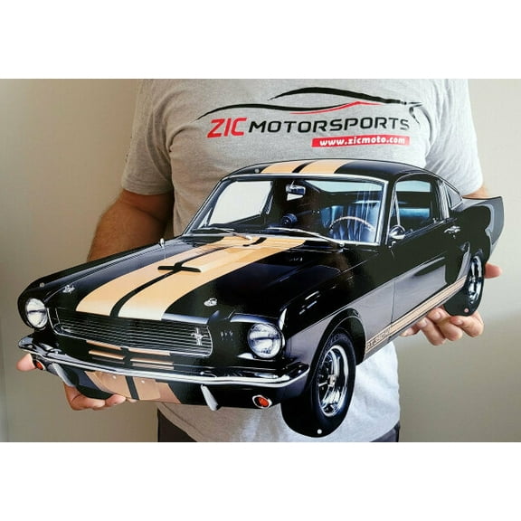 1966 Shelby GT350-H Car Cut Out Metal Sign