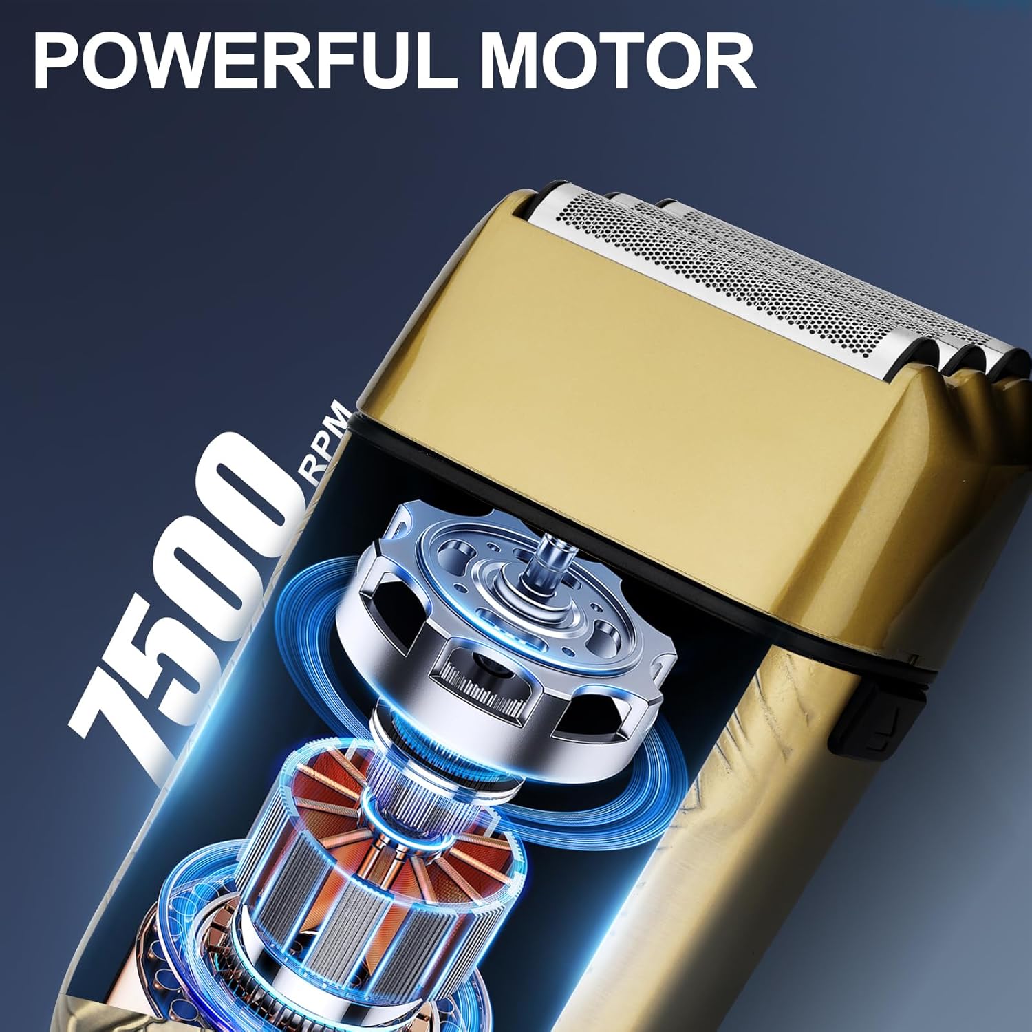 Obacre Portable Mini Electric Shaver for Men, Gold photo 8