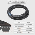 thumbnail image 2 of 2Pack AX55 EPDM V-Belt, Raw Edge Cogged V Belt, 57" Outer Circumference, 2 of 5
