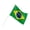 6pcs, variant on Brazil Stick Flags 5.5x8.2 Inch, 6 Pack - Durable Mini Handheld Flags for World Cup & Soccer Fan Support
