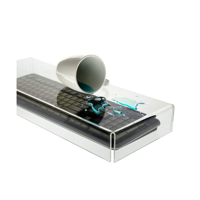 Source One Premium Clear Acrylic Keyboard Cover, Protector -20" W x 2.5" H x 7.75" D