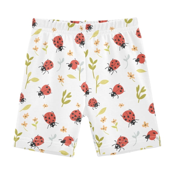 joogoo Ladybugs Flowers Girls Lined Shorts Bike Dance Bottoms 6T