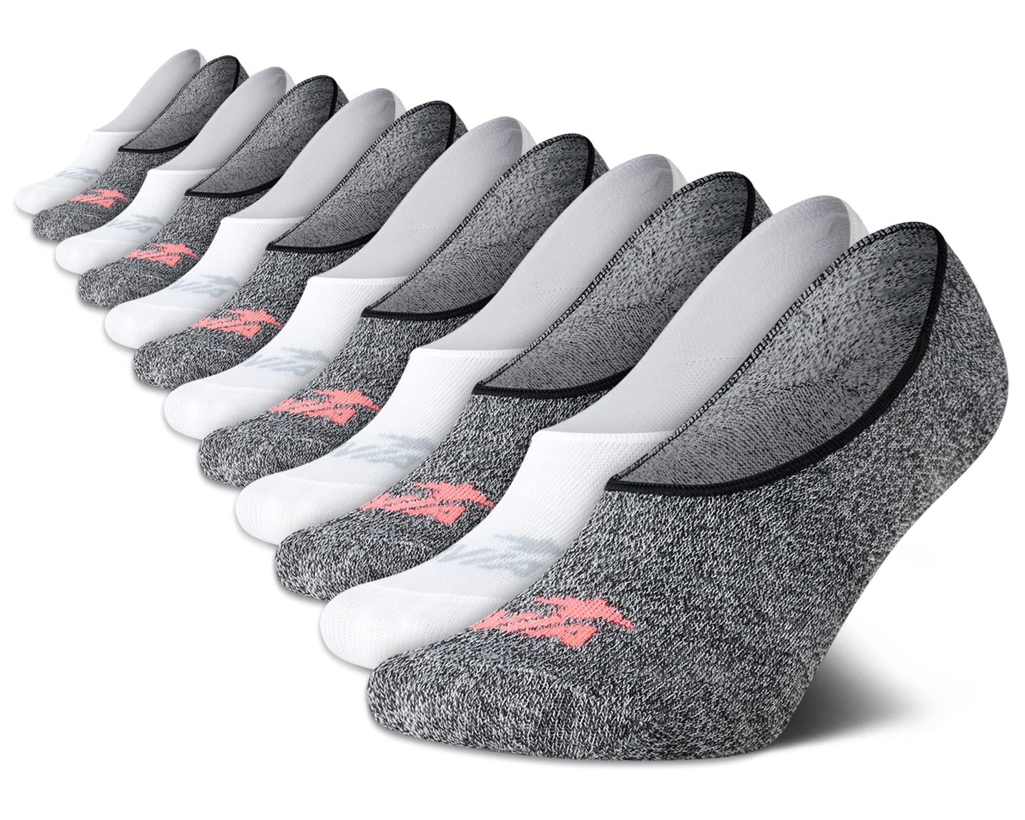 Avia Women's Cushioned No Show Socks (12 Pack), Size Shoe size 49