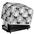 thumbnail image 5 of Yuyamidu Ghost Bow 2 Slice Toaster Cover Stain Resistant Bread Maker Dust Cover Wide Slot Kitchen Small Appliance Protective Cover Anti Smudge Halloween Kitchen Decor, 5 of 7