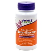 Angle View: NOW Foods - Beta-Glucans with ImmunEnhancer Xtra Strength 250 mg. - 60 Vegetarian Capsules