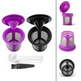 thumbnail image 6 of Reusable Coffee Filter Pods for 2.0 1.0 Coffee Maker, Refillable K Cups, Includes Spoon & Brush, 2 Pack, 6 of 6