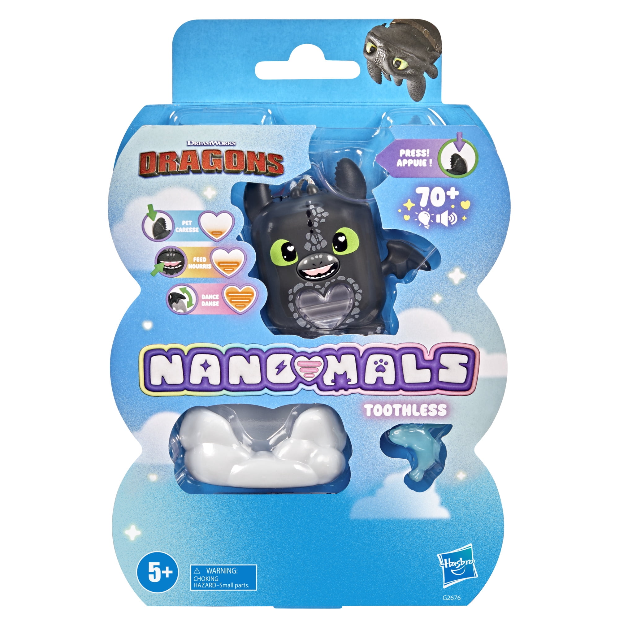 Hasbro Nano-mals DreamWorks Animation's How to Train Your Dragon Toothless Electronic Pet