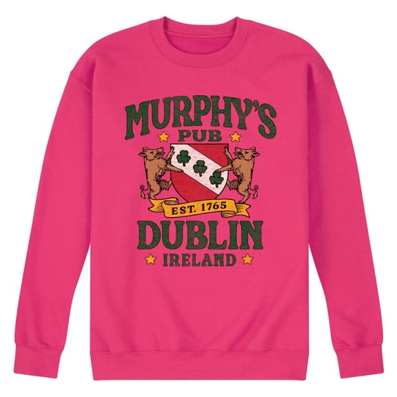 Instant Message - Murphys Pub Dublin - Men's Crew Neck Fleece Pullover