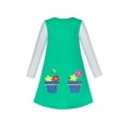 thumbnail image 1 of Robe Fille Coton Décontractée Manches Longues Pot de Fleurs Brodé 3 Ans, 1 of 1