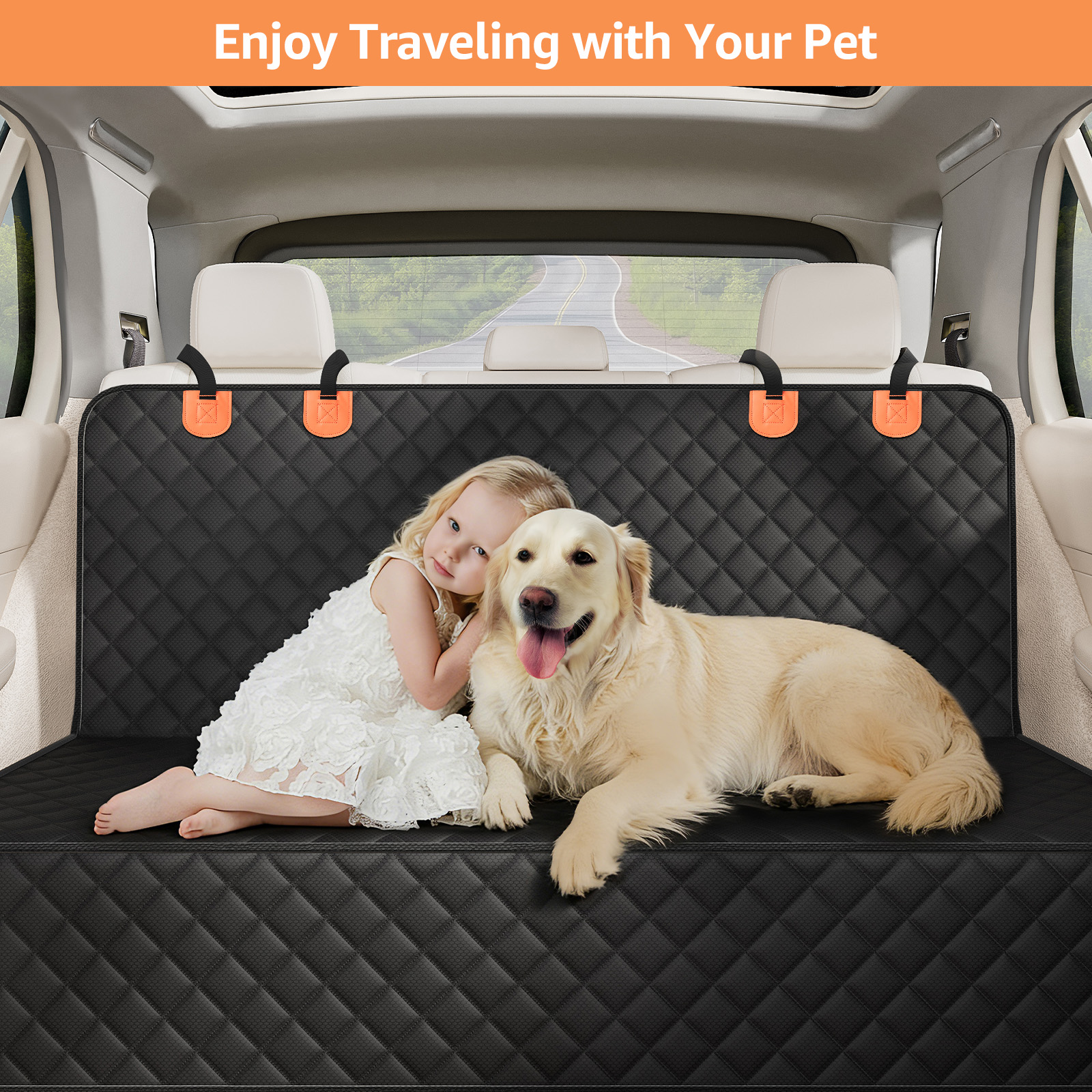 Smatto Waterproof Dog Car Seat Cover, Black photo 4