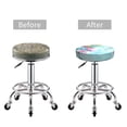 thumbnail image 3 of Uemuo Dragonfly Floral Pattern Round Bar Stool Seat Covers Washable Stool Cushion Slipcover Elastic Bar Chair Covers-, 3 of 7