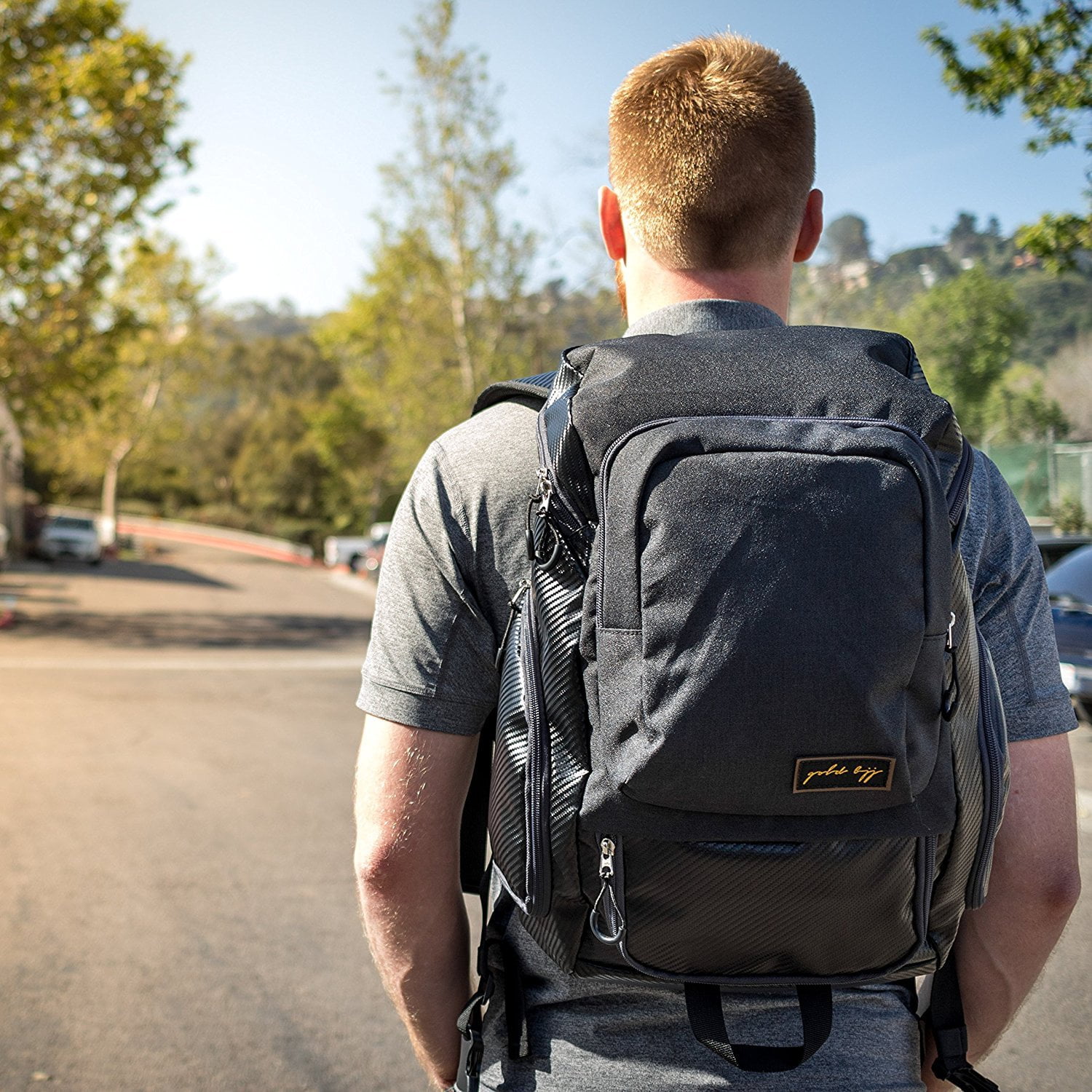 gold bjj jiu jitsu backpack