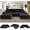 Black, variant on KCGKCG 106" Cloud Sectional Couch with L Shape Chaise, Modern Frameless Modular Sofa with Cup Holders, Higher 17.7" Seat Height, 32D Pure Foam, No Assembly for Apartment