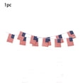 thumbnail image 3 of 19.68ft American Flag String Banner Mini Small Flags, Patriotic July 4th Decor, Reusable Waterproof Ornament for Parties Classrooms Sporting Events Home Outdoor, 3 of 7