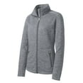 thumbnail image 5 of Port Authority Ladies Digi Stripe Fleece Jacket-XS (Grey), 5 of 6