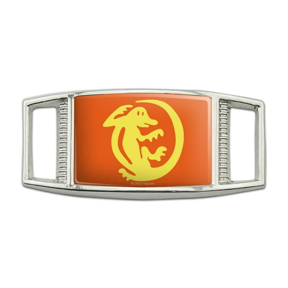 Hidden Temple Orange Iguanas Rectangular Shoe Shoelace Shoe Lace Tag Runner Gym Charm Decoration