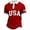 Polos 67#Red, variant on WAYUTE Men Polo Shirts Large Sized Independence Day Letter US Flag Print Button Closure Short Sleeve Loose Athletic Shirt Casual Summer