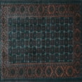 thumbnail image 1 of Ahgly Company Indoor Square Persian Light Blue Traditional Area Rugs, 4' Square, 1 of 4