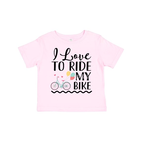Inktastic Bicycle I Love to Ride My Bike Girls Toddler T-Shirt