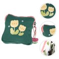 thumbnail image 2 of Sanitary Napkin Storage Bag Flower Pattern Coin Bag Square Period Bag Student Coin Bag, 2 of 8