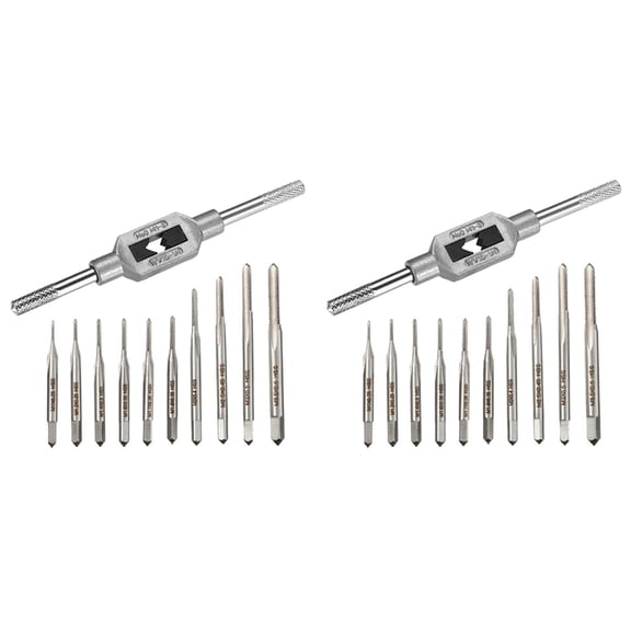 20Pcs Micro-Taps Bit Small Hand  Thread Taps M1-M3.5 HSS Mini Metric Plug Tap  Tap Drill Tapping Tool