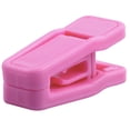 thumbnail image 5 of Juego de perchas delgadas de plástico ABS de alta resistencia y clips para dedos para perchas de terciopelo, paquete de 20 (rosa), 5 of 5