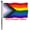 Progress Rinbow 3x5 Flag (Double Sided), variant on Double Sided Inclusive Progress Pride Rainbow Flag 3x5 Outdoor- Heavy Duty LGBTQ Rainbow Flags Banners with 2 Grommets