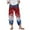 Red, variant on WTOBBY Women's Patriotic Print Wide Leg Summer Pants - Elastic Waist Casual Trousers with Deep Pockets & Quick-Dry Fabric for 4th of July Outfits,Blue L