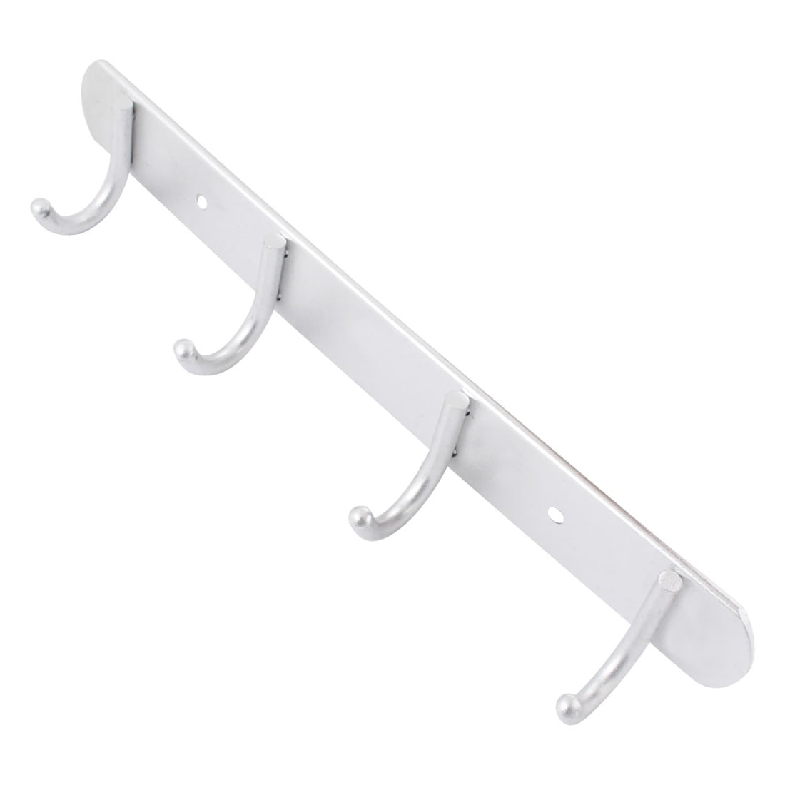 Unique Bargains Metal 4 Hooks Towel Hat Coat Clothes Wall Mount Rack Hanger for Home