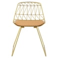 thumbnail image 4 of ACME Fantasia Side Chair in Whiskey and Gold (Set of 2), 4 of 6