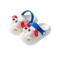 thumbnail image 2 of Fozruso Girls Sandals For Toddlers And Kids Soft EVA Material With Cute Crab Design Breathable Comfortable Lightweight For Daily Wear Indoor Outdoor Play,Sizes 6 Toddlers 12-18 Months(White), 2 of 5