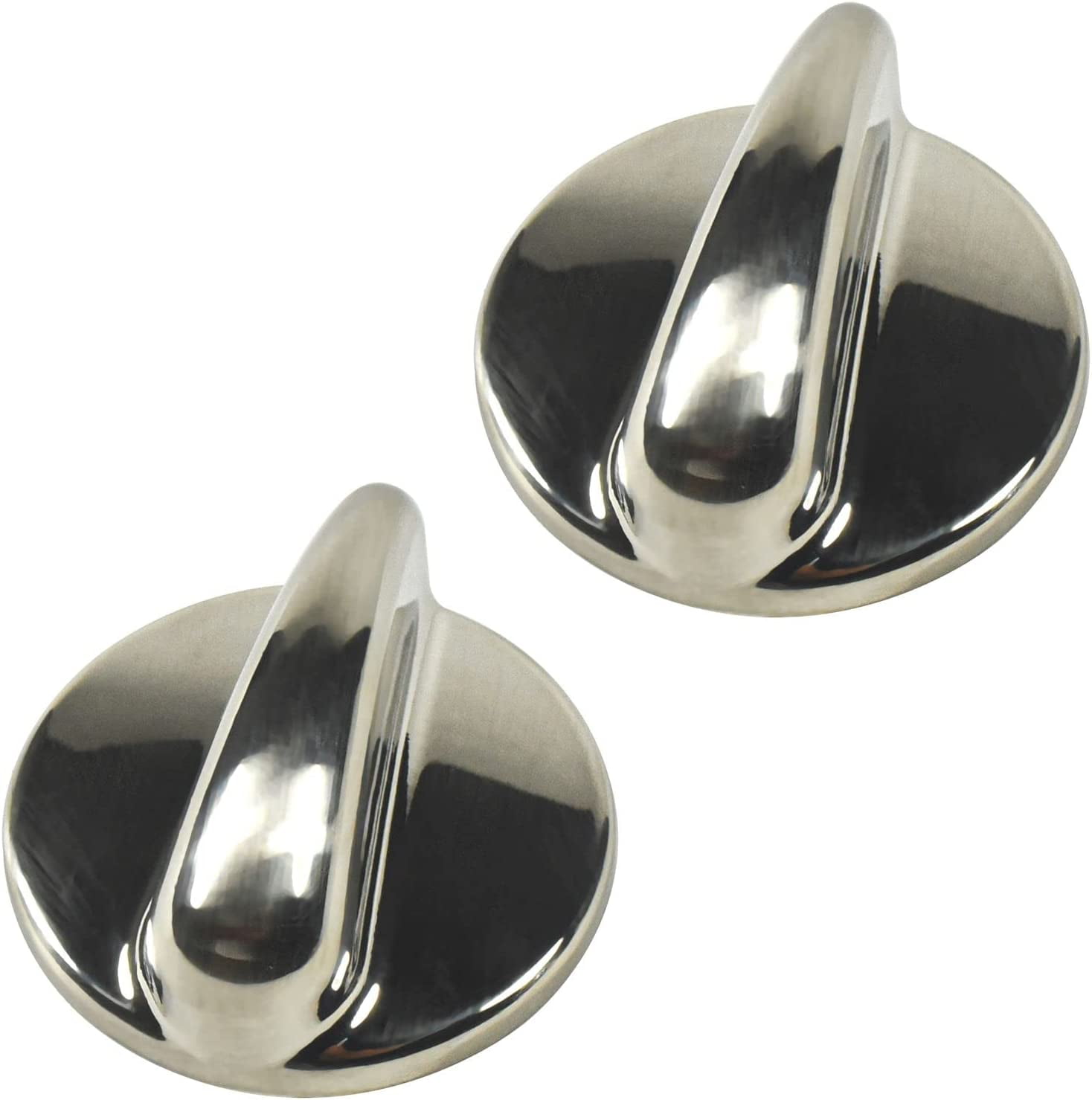 HQRP 2Pack Surface Burner Cooktop Control Stove Knobs Replacement Part