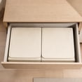 thumbnail image 4 of Fabric Divided Sock Underwear Drawer Organizer Box with Flip Lid, Multiple Grid Closet Storage Bin for Bra Lingerie Socks, Beige & Gray Two Colors, 4 of 4