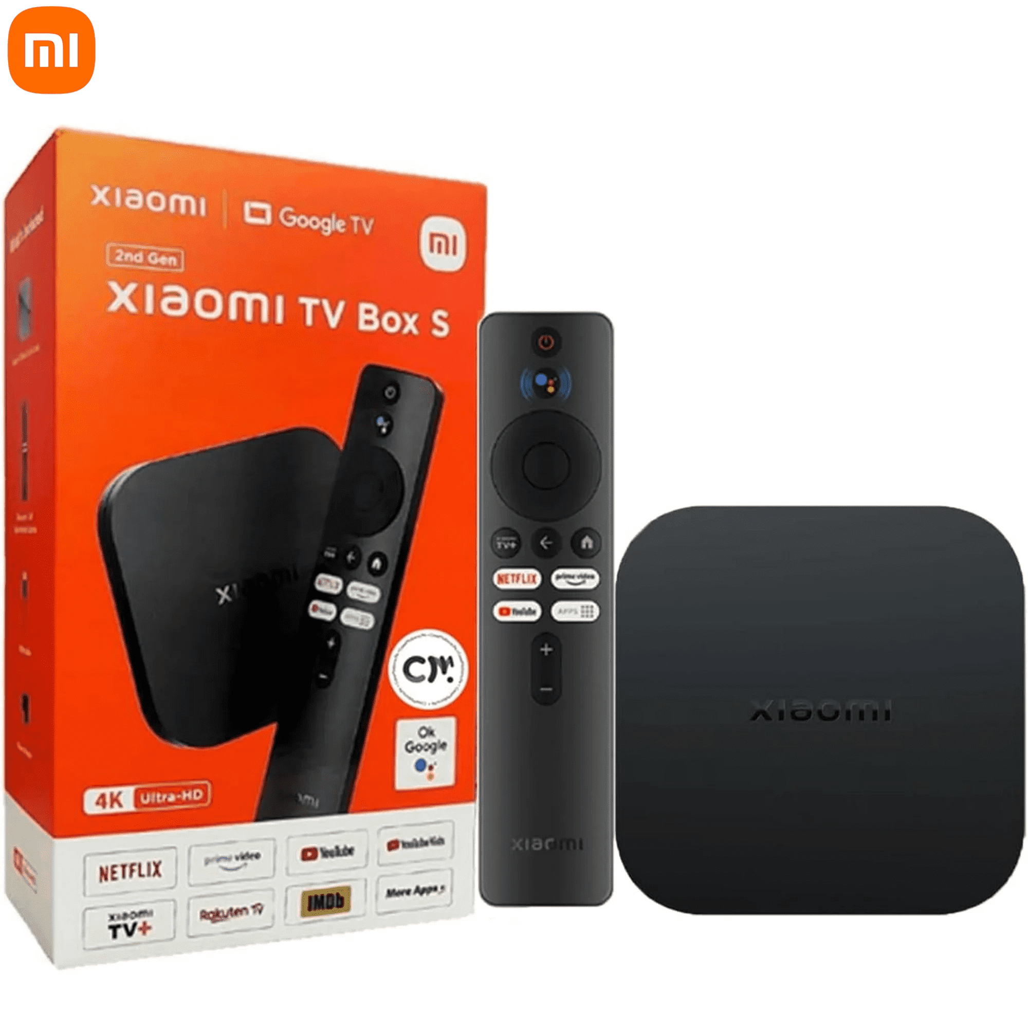 Xiaomi TV Box S (2nd Gen) 4K Ultra HD Streaming Media Player with Dolby Atmos & DTS-HD, Google TV