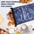 thumbnail image 2 of wqlpp-Bread Bags, 2 Packs Bread Bags for Homemade Bread, Reusable Sourdough Storage Bag With Zipper, Large Freezer Container to Keep Bread Fresh (Black, L), 2 of 4
