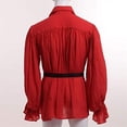 thumbnail image 4 of Chemise à Manches Longues Bandage Mode Haute Qualité Homme Gothique Blouse, 4 of 6