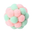 thumbnail image 1 of Cat Ball Juego interactivo hecho a mano Bell Ball Juguetes para todas las mascotas (rosa), 1 of 3