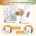 thumbnail image 3 of 10 Pcs Small Mirrors 6 x 6 Inch Square Shatter Proof Mirrors for Kids Toddler Looking Glass Plastic Reflector for Classroom DIY Craft Preschool Facial Expression(Earth Colors), 3 of 6