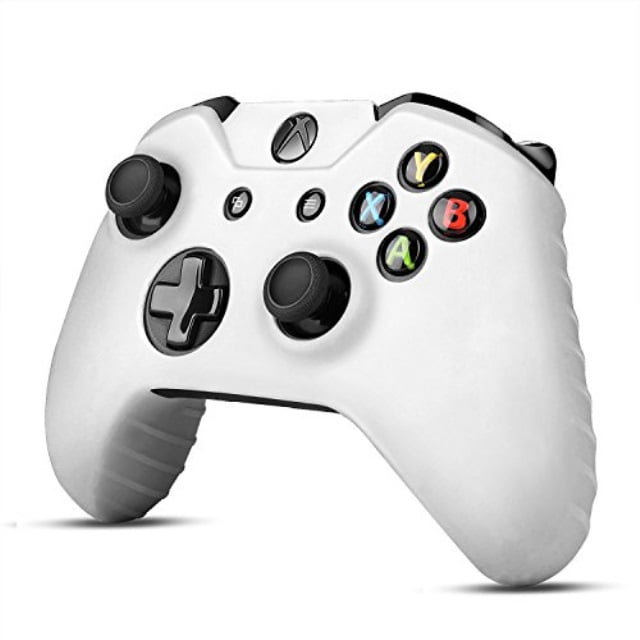 tnp xbox one controller case (white) soft silicone gel rubber grip