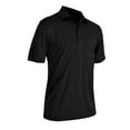 thumbnail image 1 of Monterey Club Men's Dry Swing Heather Stripe Jersey Golf Polo Shirt #1677, 1 of 2