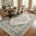 thumbnail image 6 of 8x10 Oriental Area Rug Living Room Washable Non Slip Boho Soft Rugs Bedroom Dining Room Decor-Gray, 6 of 7