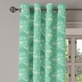 thumbnail image 2 of Ambesonne Umbrella Grommet Curtain, Wet Weather in Green, 50" x 120", Pale Green Sea Green, 2 of 6