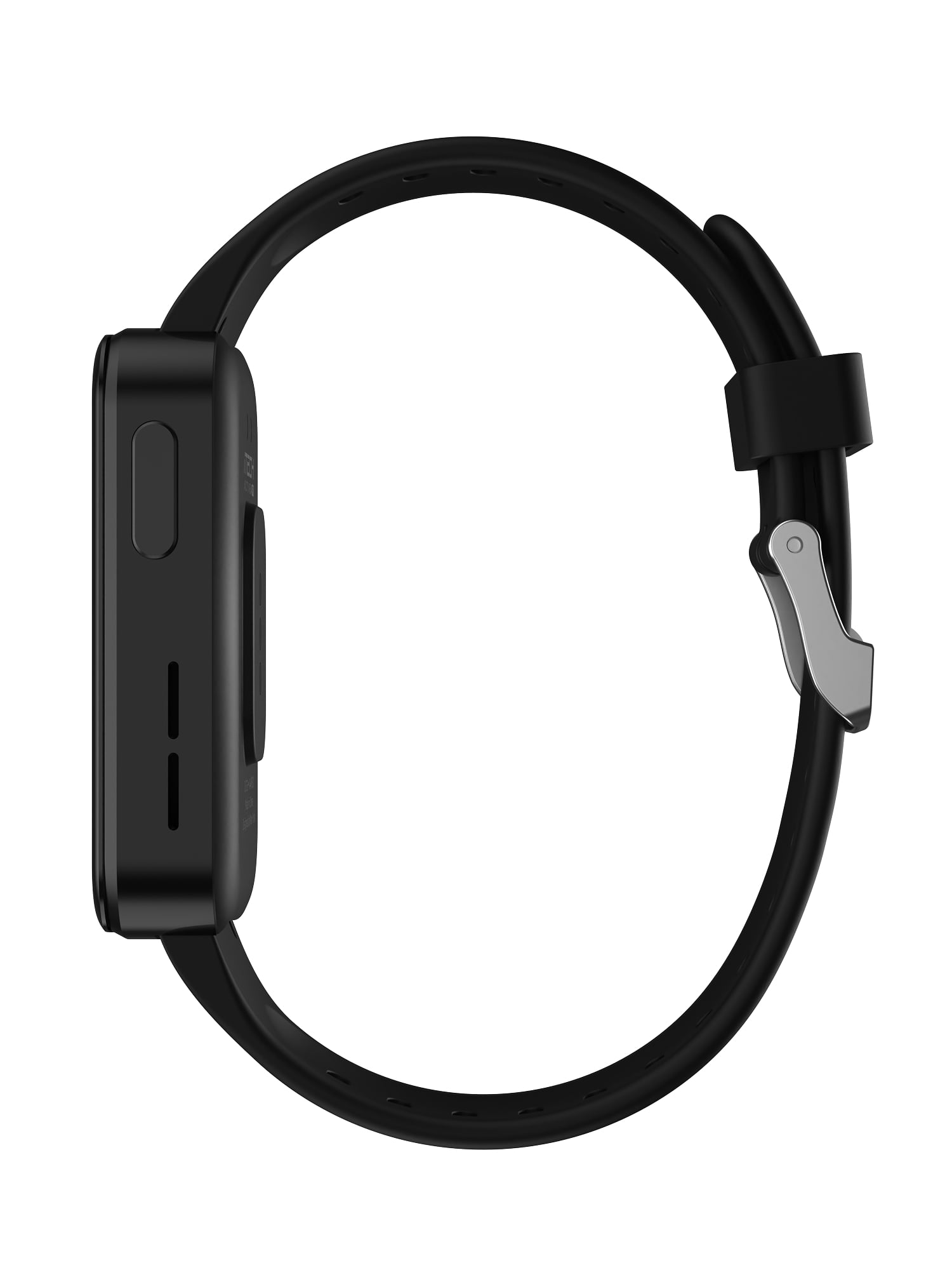 iTech Active 4 PRO Unisex Adult Smartwatch Fitness Tracker, Black, Silicone Strap