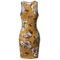 thumbnail image 2 of FashionOutfit Women's Casual Floral Fitted Sleeveless Racerback Bodycon Mini Dress, 2 of 3