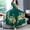 Green, variant on Women's Casual Dress Elegant O-Neck A-Line Long Sleeve Short Sleeve Printed Dress for Everyday Wear on Platform Black L