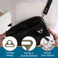 thumbnail image 3 of Uxcell 8 Pcs 1 1/4 pulgadas ajustador de hebilla triangular D Rings para correas de bolso, llavero, cinta de cuello Bronce, 3 of 6