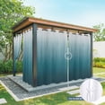thumbnail image 6 of Outdoor Curtains for Patio Waterproof, Blue Ombre Outdoor Privacy Panels Grommet, Contemporary Gradient Abstract Art Blackout Outside Curtains for Porch/Cabana/Pergola/Gazebo 54"x84", 2 Panels, 6 of 8