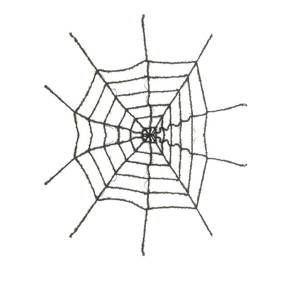 Black Light Up Spider Web LED Front Door Decor Outdoor XL Cobweb Halloween Prop
