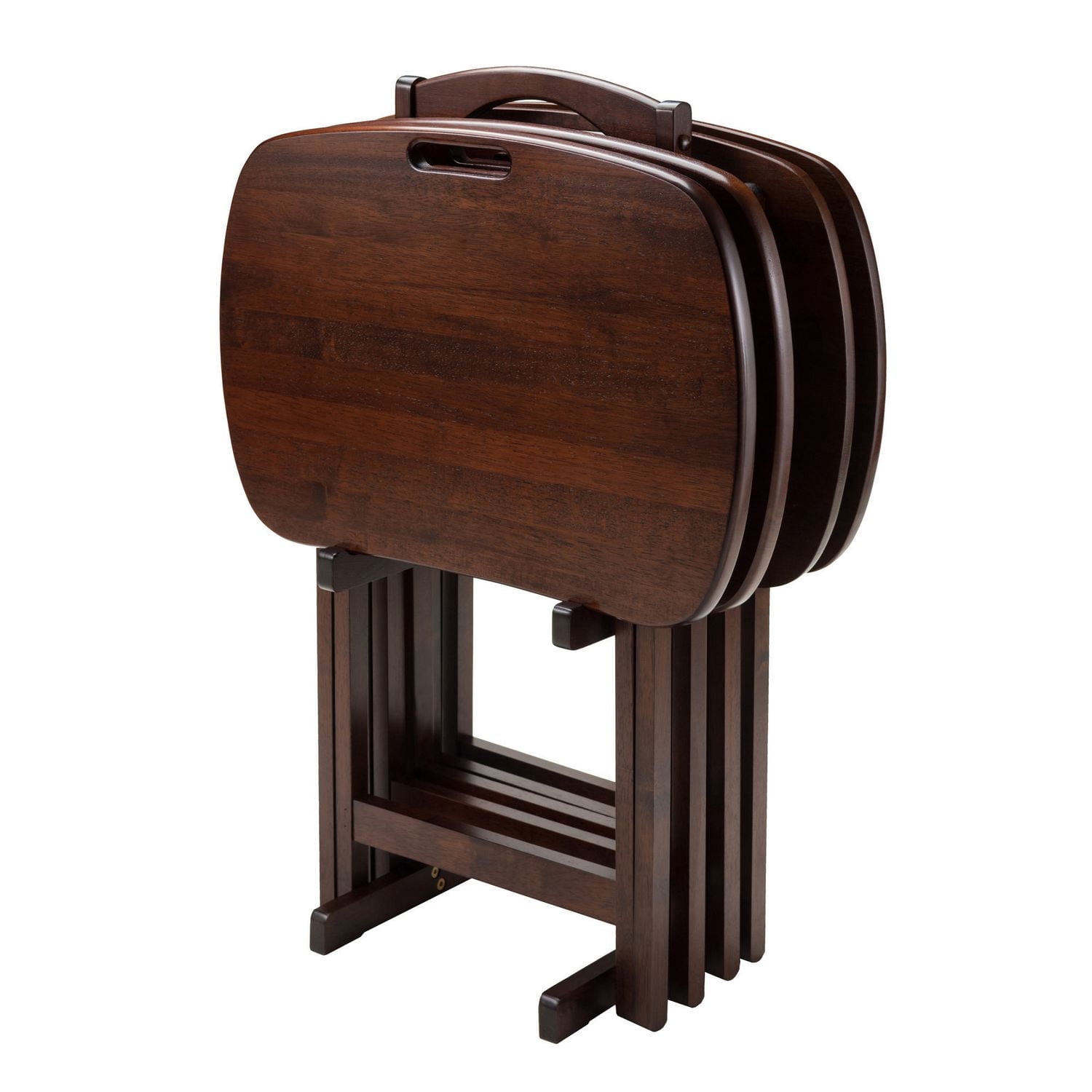 Winsome Lucca 5-Piece Set TV Tables with Handle - 94577